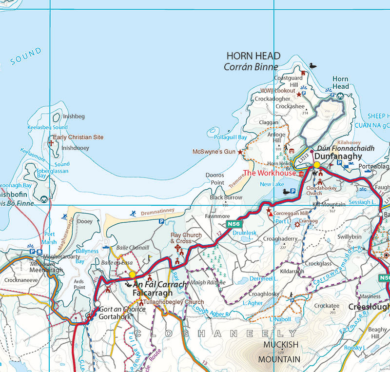 Donegal Beaches Map